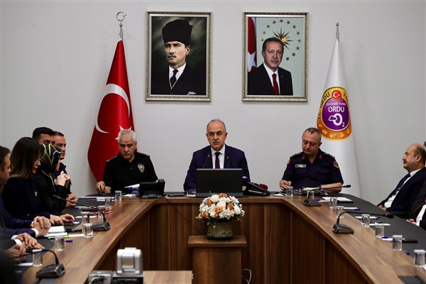 Ordu Valisi Erol: Şehrimizin huzuru için canla başla çalışıyoruz