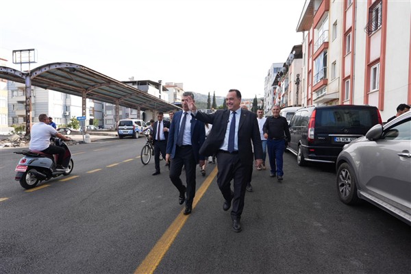 Başkan Dutlulu, Soma’daki asfalt çalışmalarını yerinde inceledi