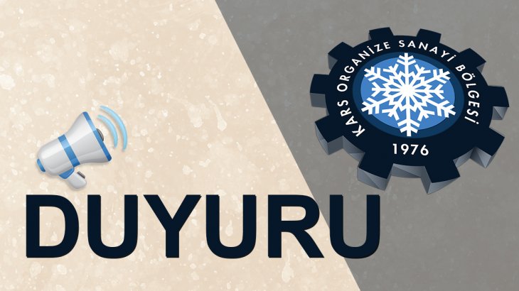 01.09.2025 – 22.09.2025 TARİHLERİ ARASINDA KARS OSB’DE ARSA TAHSİSİ YAPILACAK PARSELLERE İLİŞKİN DUYURU