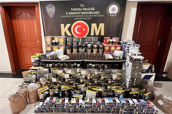 Tunceli’de kaçak tütün operasyonu