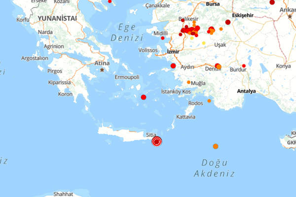 Akdeniz’de 4.4 büyüklüğünde deprem
