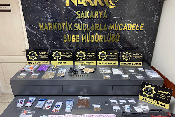Sakarya’da uyuşturucu operasyonu