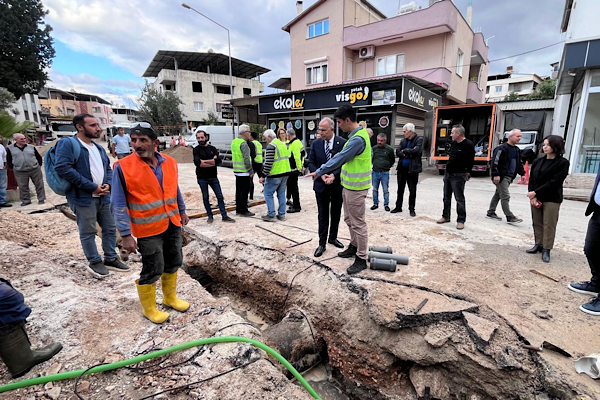 Gaziemir Sarnıç’ta içme suyu yatırımı çalışmaları İlerliyor