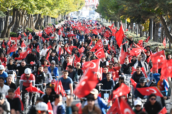 Kayseri’de “Cumhuriyetin Gücüyle Pedallıyoruz” etkinliği