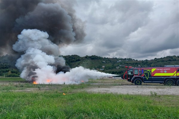 Ordu-Giresun Havalimanı’nda acil durum ve ateşli yangın tatbikatı yapıldı