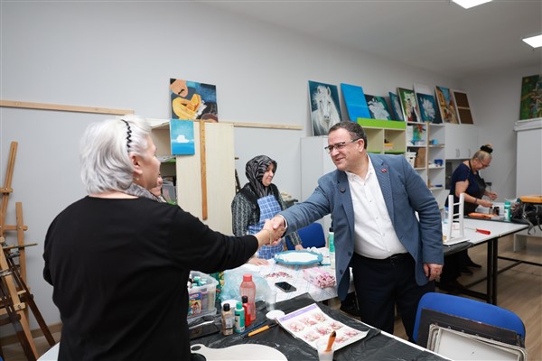 Başkan Gökçe, DER-MEK bünyesindeki kurs merkezlerini ziyaret etti