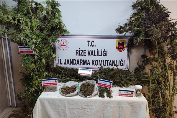 Rize’de uyuşturucu operasyonu