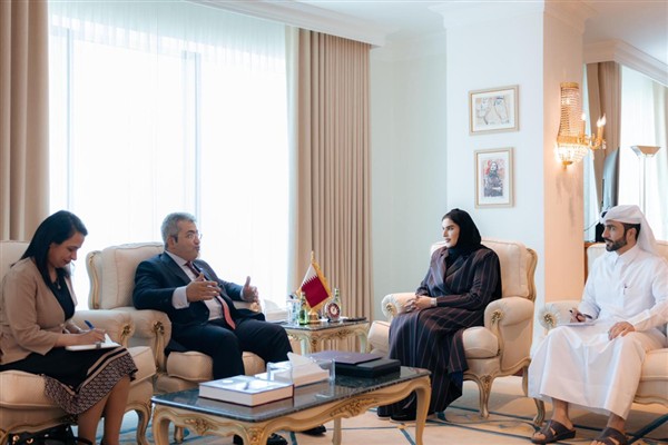 Al Misnad, Mısırlı Büyükelçi Al Faqi ile bir araya geldi