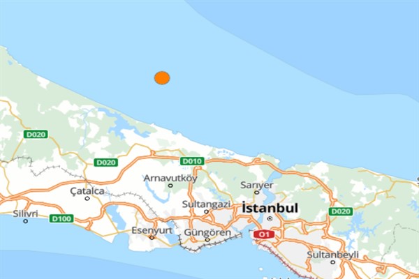 İstanbul’da hissedilen bir deprem meydana geldi