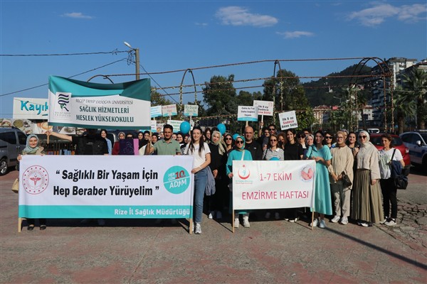 Rize’de Sağlıklı Yaşam Yürüyüşü düzenlendi