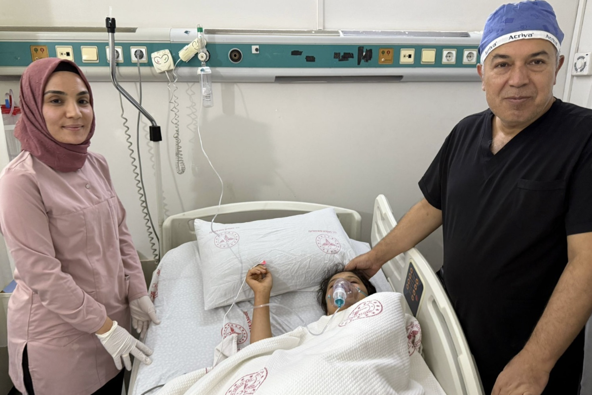 Şanlıurfa’da sol akciğere saplanan toplu iğne çıkarıldı