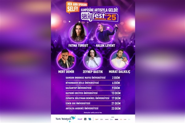 Türk Telekom’un gençlik markası Selfy ‎festival coşkusunu Selfyfest’le kampüslere ‎taşıyor