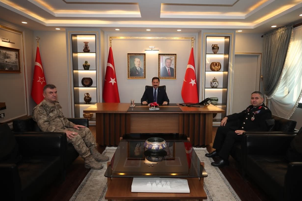 Jandarma heyetinden Vali Masatlı’ya ziyaret
