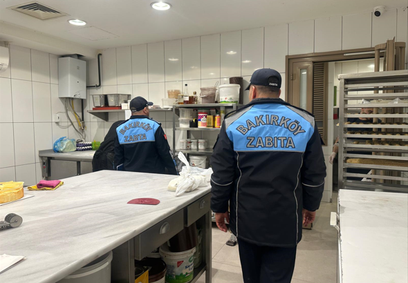 Bakırköy zabıtasından yiyecek içecek işletmelerine denetim