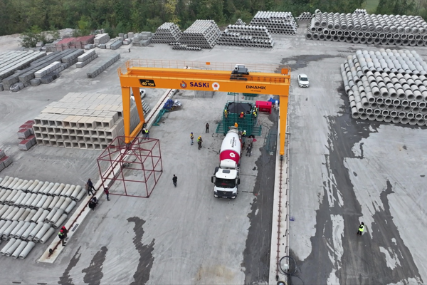 SASKİ Genel Müdürlüğü, betonarme prefabrik su deposu üretimine başladı