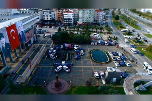 Giresun’da 92 yeni araç törenle hizmete girdi