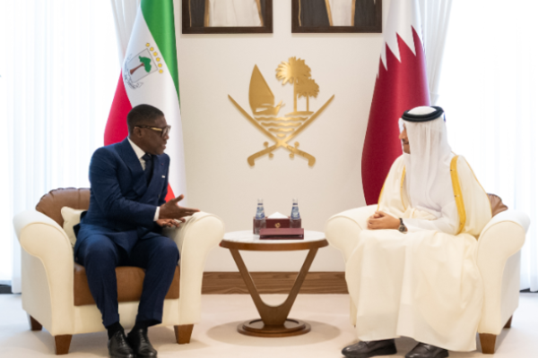 Al Sani, Ekvator Ginesi Başkan Yardımcısı Mangue ile görüştü