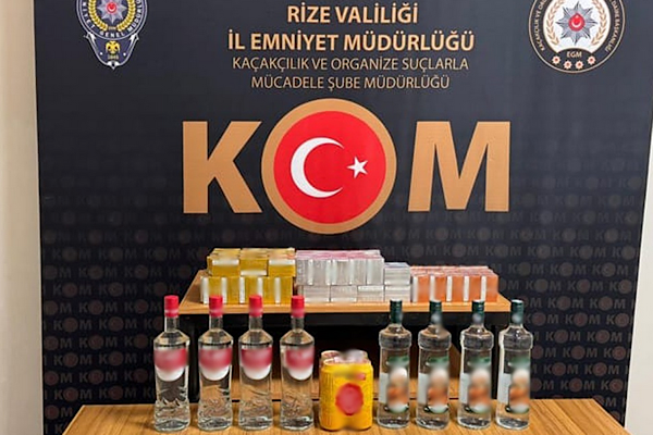 Rize’de kaçakçılık operasyonu