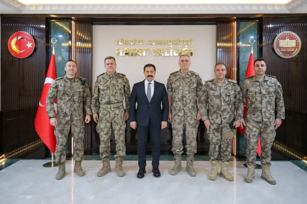 Hatay Valisi Masatlı, Özel Harekat Daire Başkanı Hayal’i ağırladı