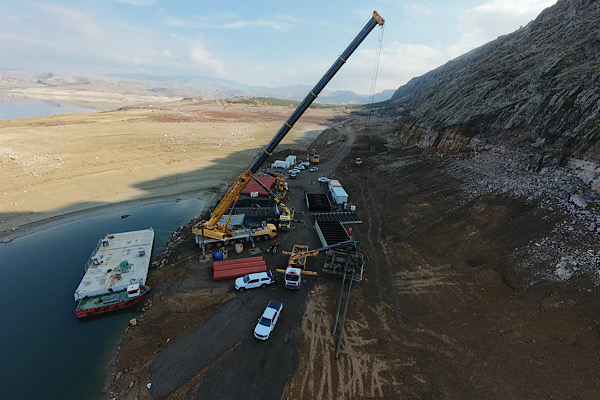 Çamlıdere Barajı’nda yüzer pompa sistemi kuruluyor