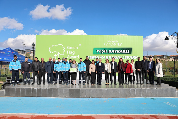 Gaziantep’te Galle Park, Yeşil Bayrak Ödülü aldı