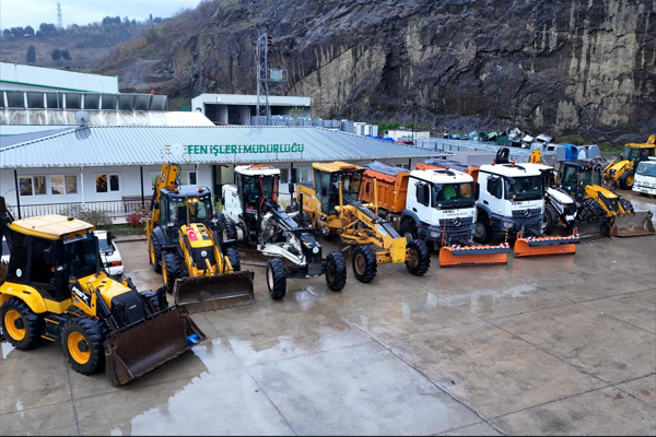 Giresun’da beklenen kar yağışı için hazırlıklar tamamlandı