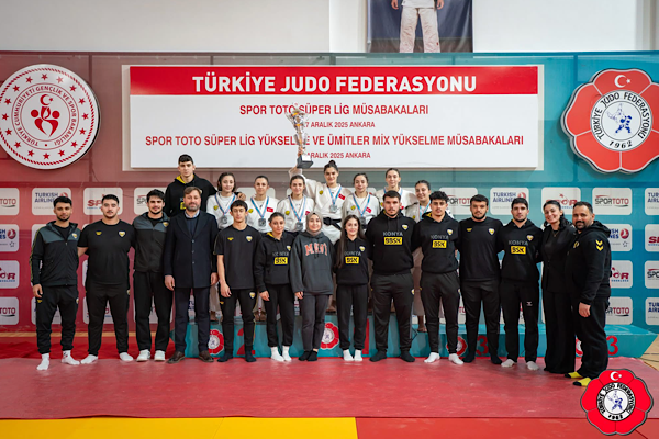 Konya Büyükşehir Belediyespor judo takımları Süper Lig’de derece elde etti
