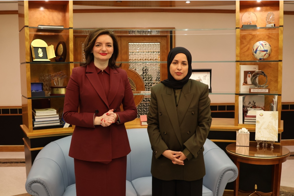 Katar’ın BM Daimi Temsilcisi Al Sani, Ukraynalı Bakan Mariana görüştü