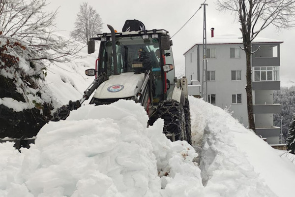 Trabzon’da kış çalışmaları devam ediyor