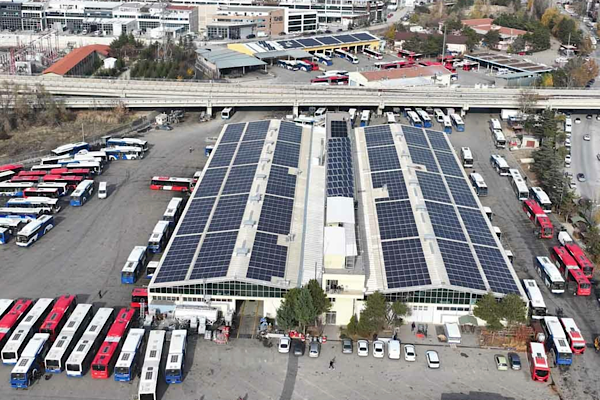 EGO Macunköy Atölyeleri’ne Güneş Enerjisi Santrali kurdu