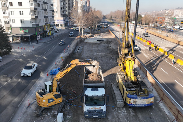 Kayseri DSİ–Yeni Sanayi Katlı Kavşak Projesi çalışmaları sürdürülüyor