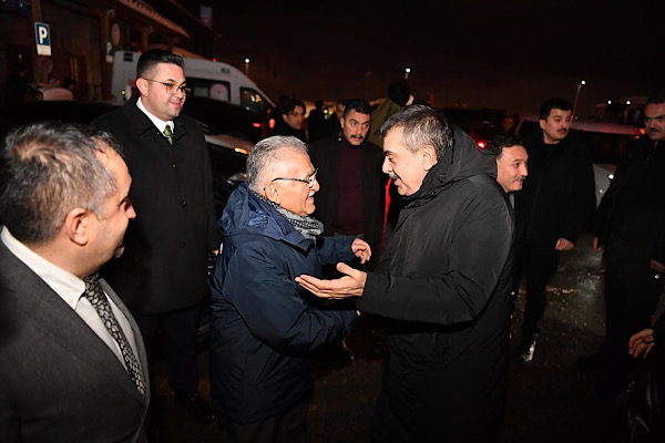 Başkan Büyükkılıç, Bakan Tekin’i Erciyes’te ağırladı