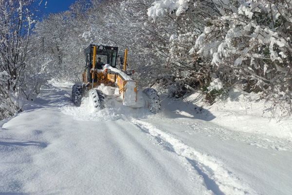 Ordu’da karla mücadele çalışmaları devam ediyor
