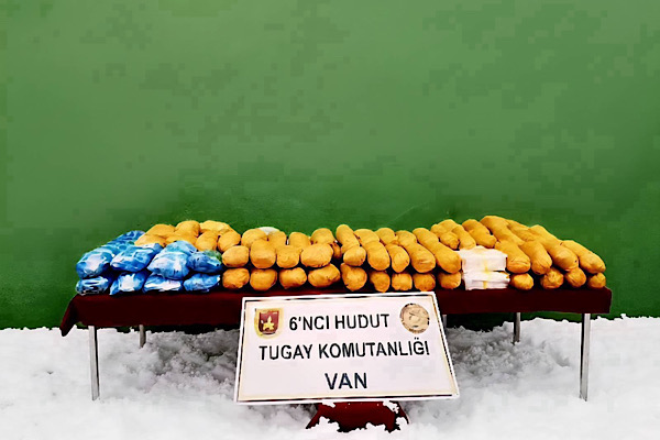 Van hudut hattında 50 kilo 930 gram uyuşturucu ele geçirildi
