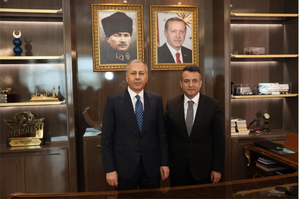 Başkan Doğan, Bakan Yerlikaya’yı ağırladı