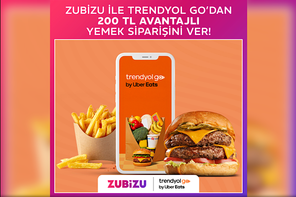 ZUBİZU ve Trendyol Go by Uber Eats’ten yeni yılda güçlü iş birliği