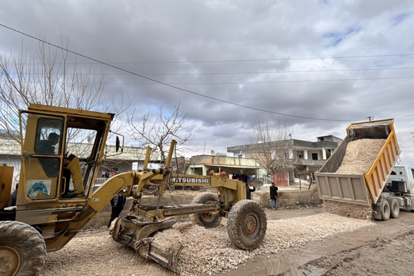 Eyyübiye’nin kırsal mahalle yollarında çalışmalar sürüyor