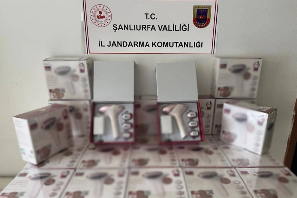 Şanlıurfa’da gümrük kaçağı epilasyon cihazları ele geçirildi