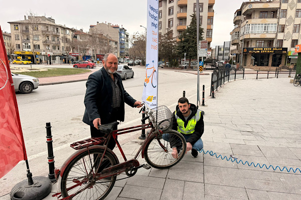 Konya’da “Kışın İşe Bisikletle Gitme Günü” etkinlikleri başladı