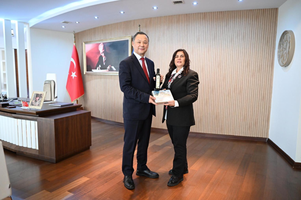 Kırgızistan’ın Ankara Büyükelçisi Kazakbaev’den Çerçioğlu’na ziyaret