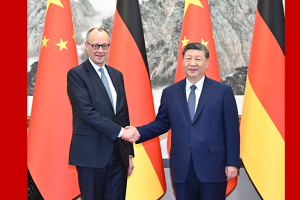 Cumhurbaşkanı Xi, Almanya Başbakanı Merz’i kabul etti