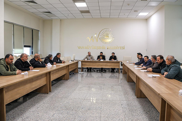 Van’da hafriyat firmalarıyla koordinasyon toplantısı düzenlendi