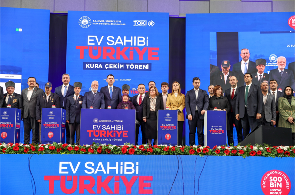 Gaziantep’te inşa edilecek sosyal konutların kuraları çekildi