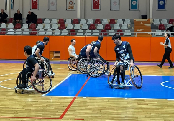 Pamukkale Belediyespor Tekerlekli Sandalye Basketbol Takımı’ndan galibiyet