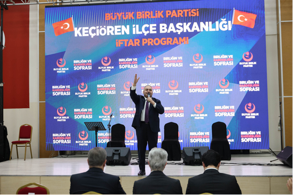 Başkan Özarslan, BBP Keçiören İlçe Başkanlığı’nın iftarı programına katıldı