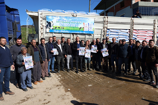 Aydın’da Nazillili üreticilere yem desteği sağlandı