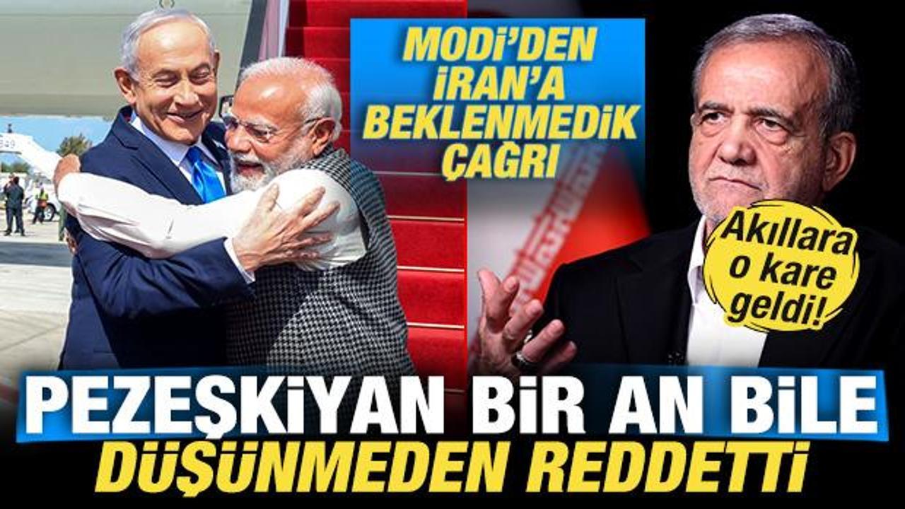Modi’den İran’a beklenmedik çağrı! Pezeşkiyan düşünmeden reddetti! Akıllara o kare geldi