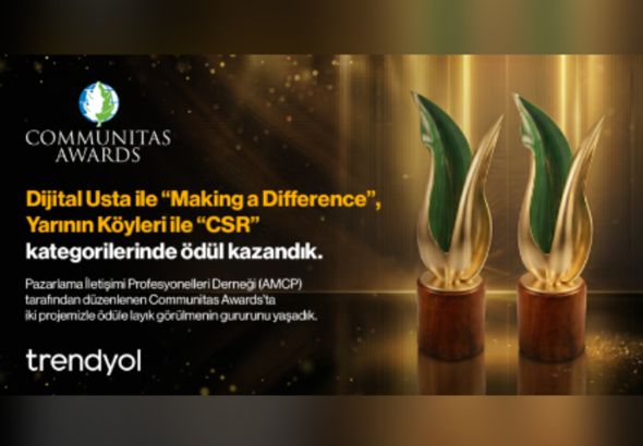 Trendyol’un sosyal etki projelerine uluslararası alanda iki ödül