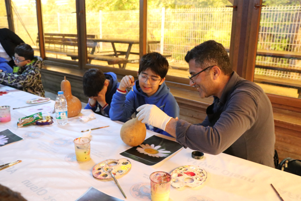 Öğrenciler, su kabağı boyama atölyesine ve sera gezisine katıldı
