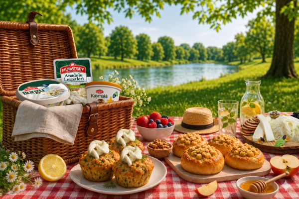 Piknik sezonu açıldı! Piknik sepetlerinde Kaymaklı ve Burgu’lu lezzetler